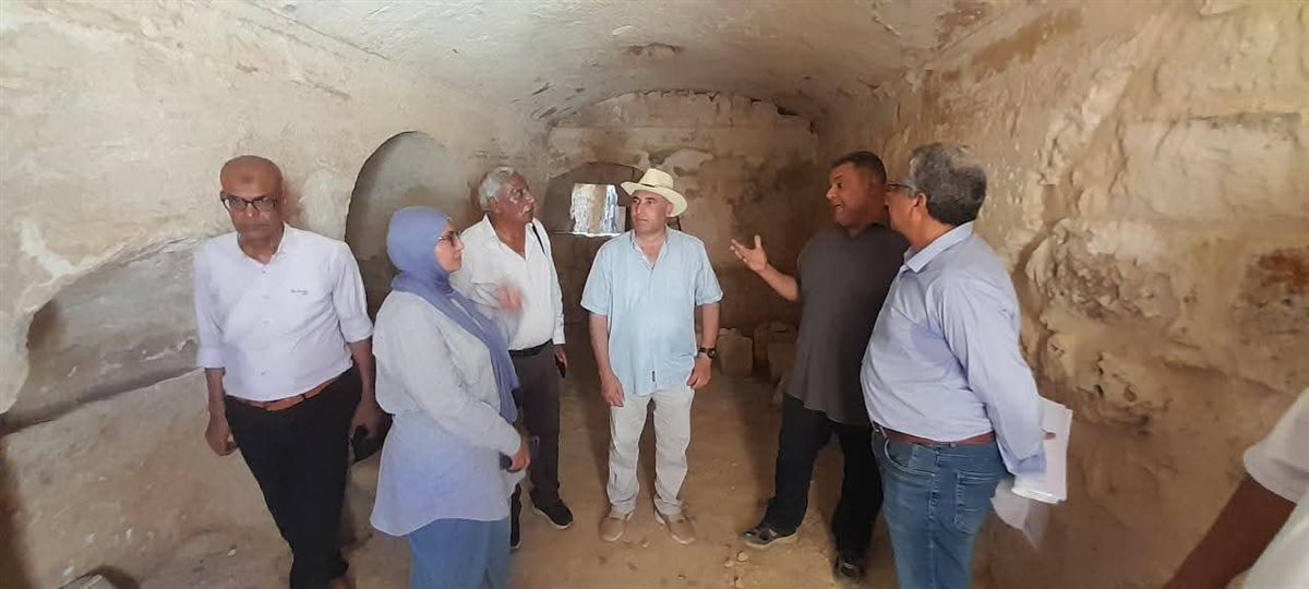 جانب من الجولة الأثرية