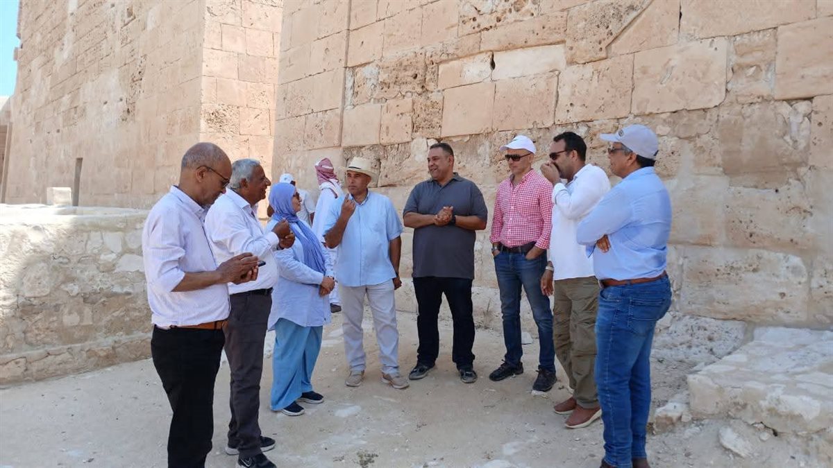 جانب من الجولة الأثرية