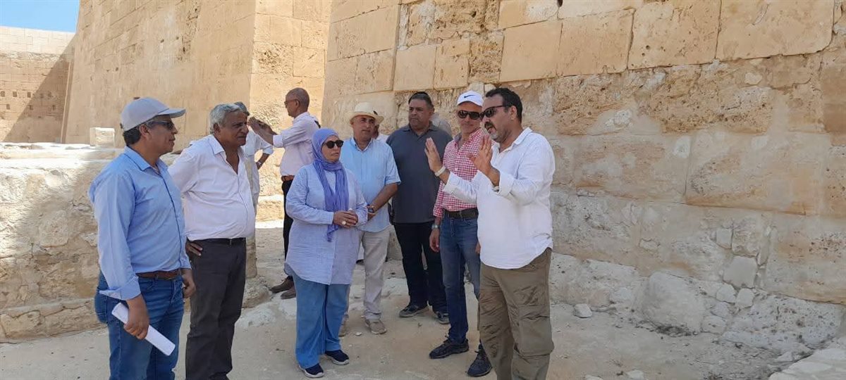 جانب من الجولة الأثرية