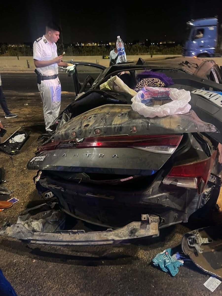 جانب من حادث التصادم