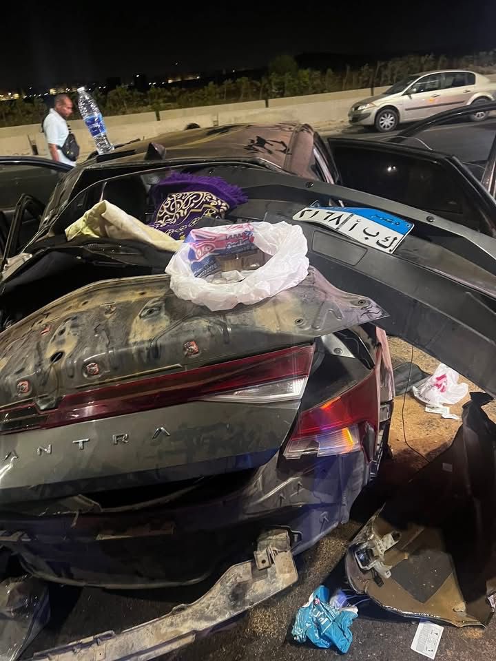 جانب من حادث التصادم