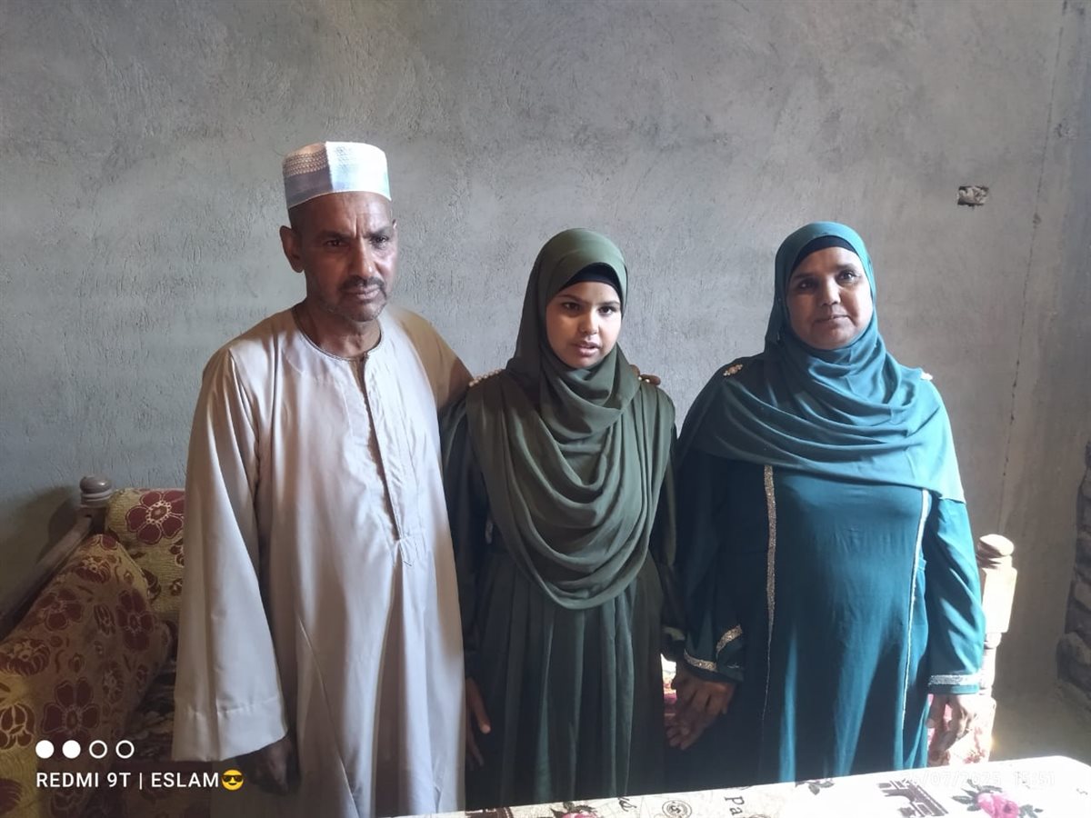 من الكفاح للتفوق.. ابتسام الخامسة مكفوفين بأسوان: حلمي ابقي معيدة