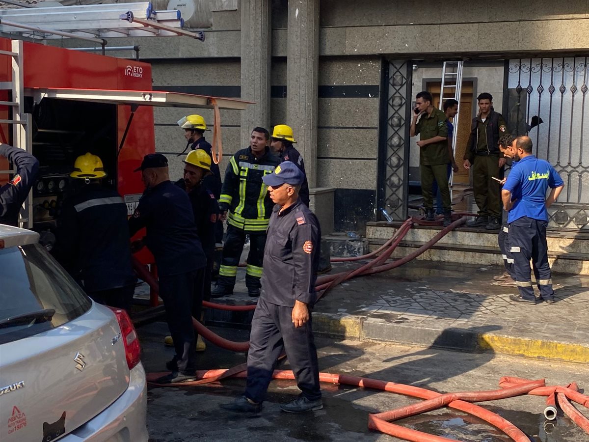 جانب من حريق العجوزة