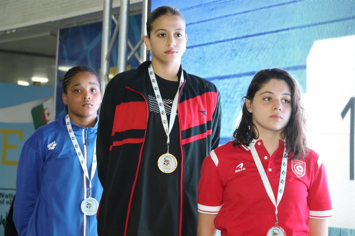 <strong>سيطرة مصرية علي ذهبيات السباحة في دورة الألعاب الإفريقية للمدارس بالجزائر</strong>