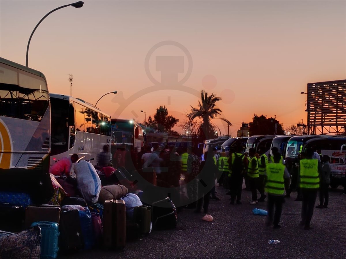 استكمال رحلة العودة.. انطلاق الأتوبيسات بالأشقاء السودانيين من محطة السد العالي بأسوان إلى ميناء قسطل