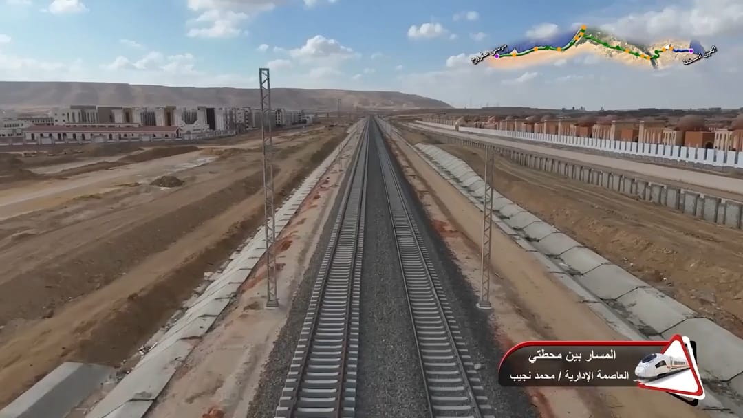 تقدم الأعمال التنفيذية لمشروع الخط الأول من القطار الكهربائي السريع