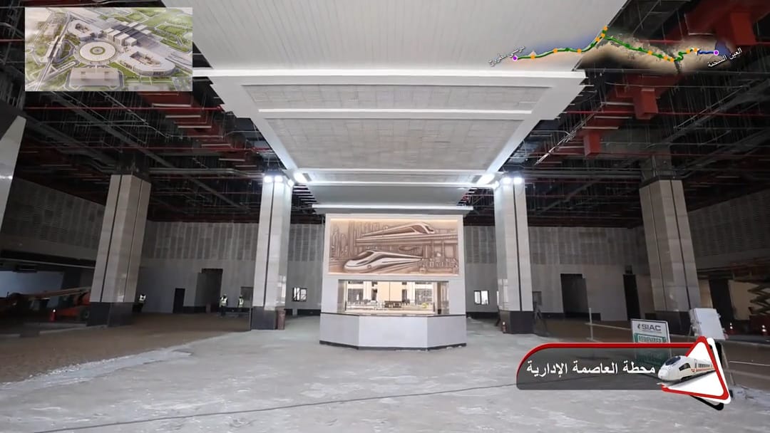 تقدم الأعمال التنفيذية لمشروع الخط الأول من القطار الكهربائي السريع