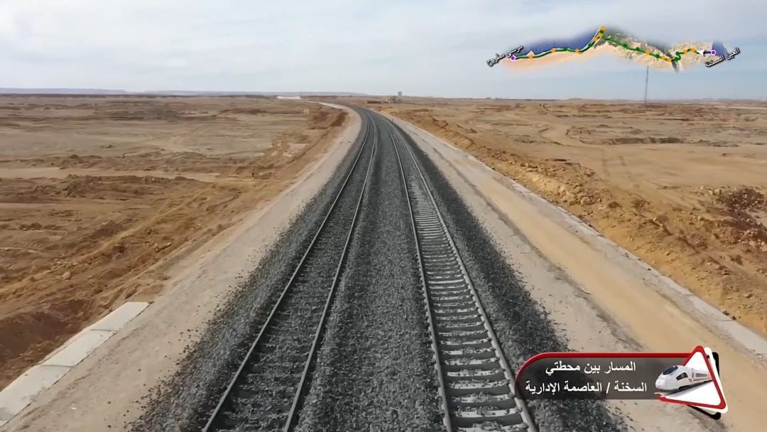 تقدم الأعمال التنفيذية لمشروع الخط الأول من القطار الكهربائي السريع