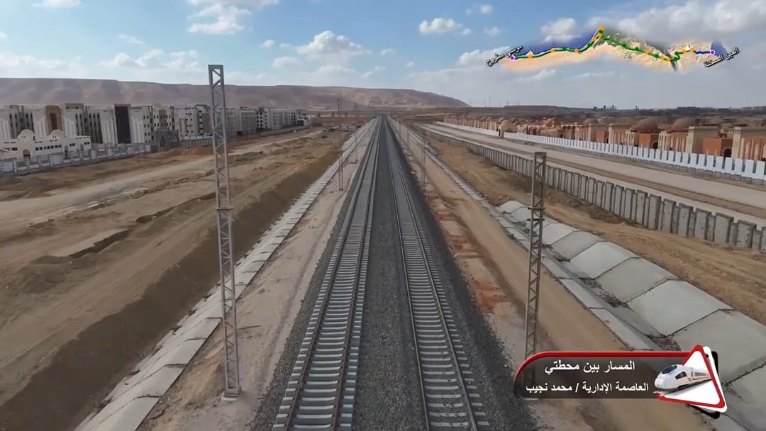 تقدم الأعمال التنفيذية لمشروع الخط الأول من القطار الكهربائي السريع