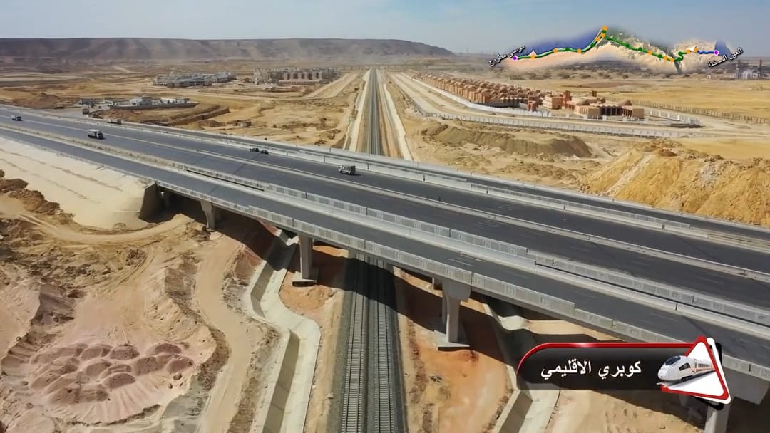 تقدم الأعمال التنفيذية لمشروع الخط الأول من القطار الكهربائي السريع