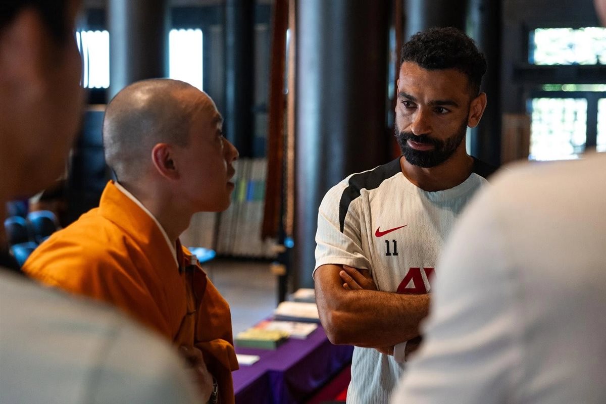 صور محمد صلاح أثناء زيارة معبد إيكوين