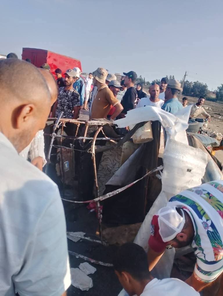 حادث طريق المطرية - بورسعيد 