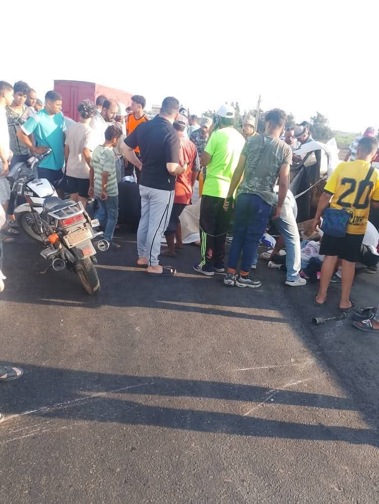 حادث طريق المطرية - بورسعيد 