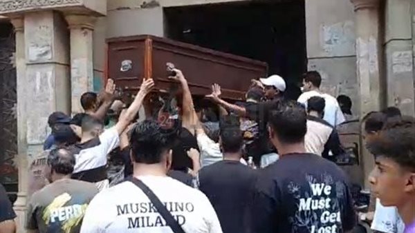 جنازة حسام حسن ضحية حفل محمد رمضان