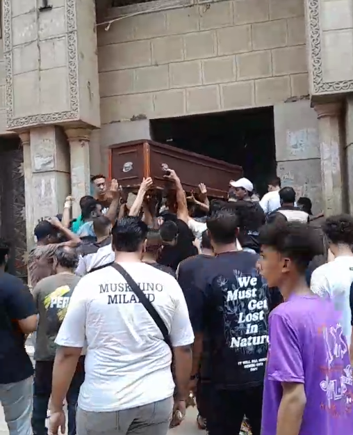 جنازة حسام حسن ضحية حفل محمد رمضان
