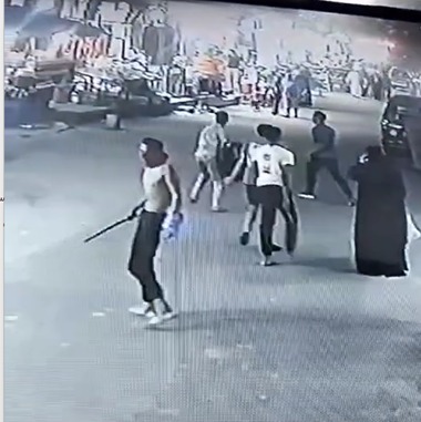 جانب من المشاجرة&nbsp;