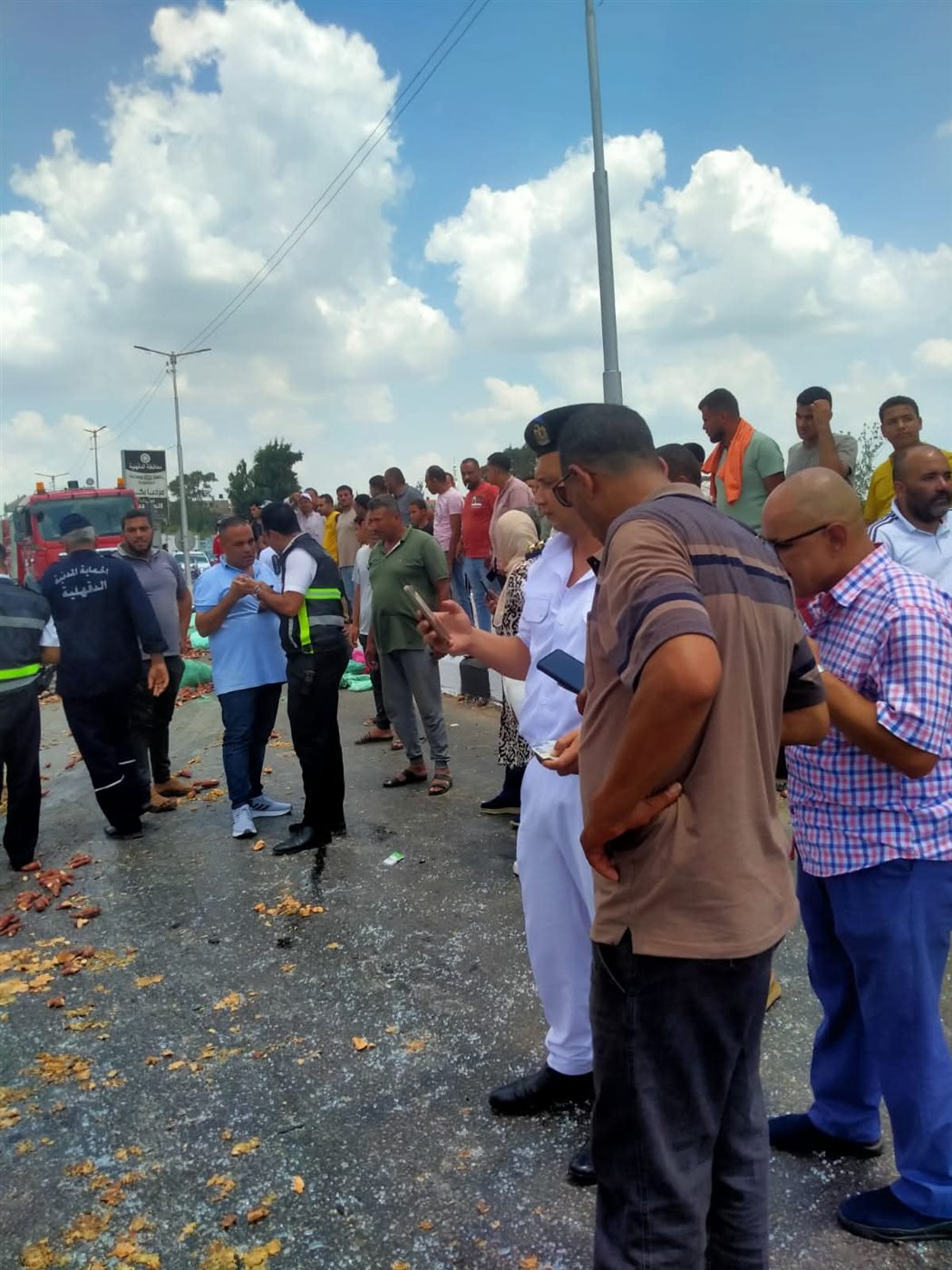 جانب من الحادث 