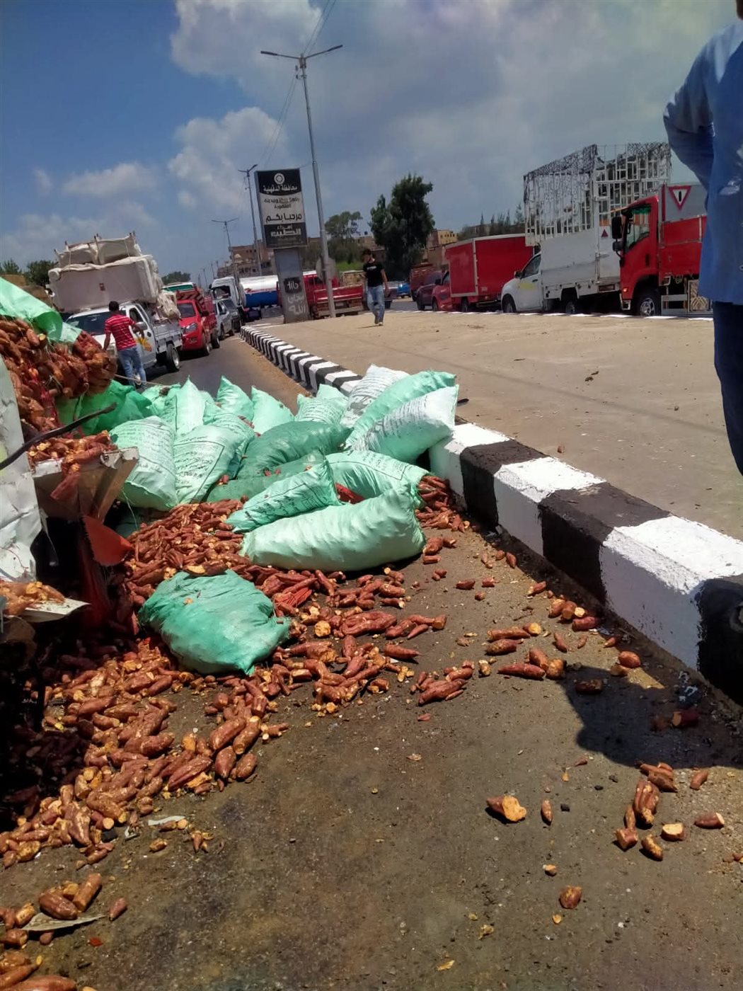 جانب من الحادث 