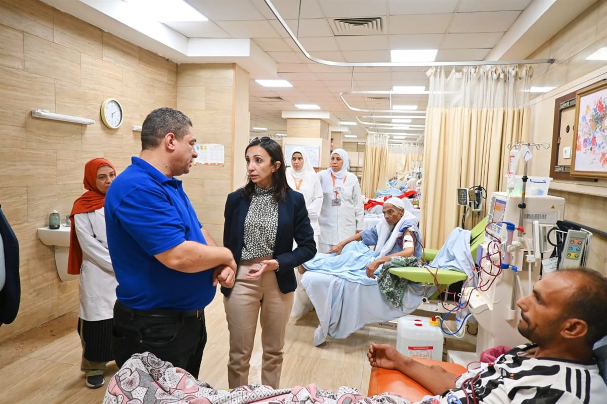 محافظ البحيرة تتفقد مستشفى كوم حمادة