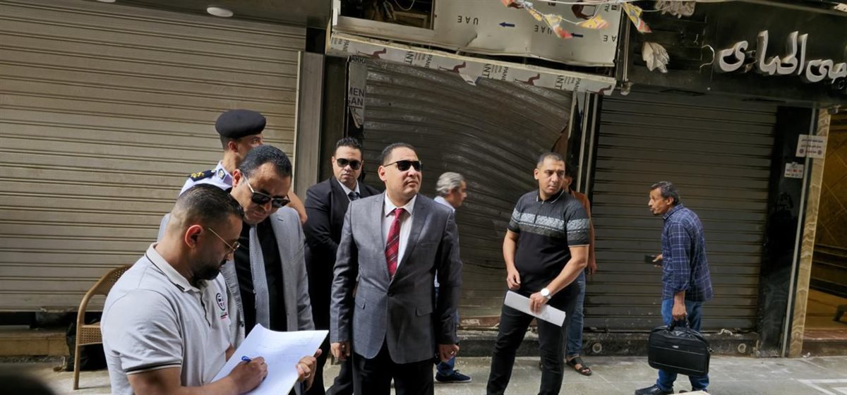 النيابة الإدارية تنتقل لموقع انفجار أنبوبة بمحل في سوهاج