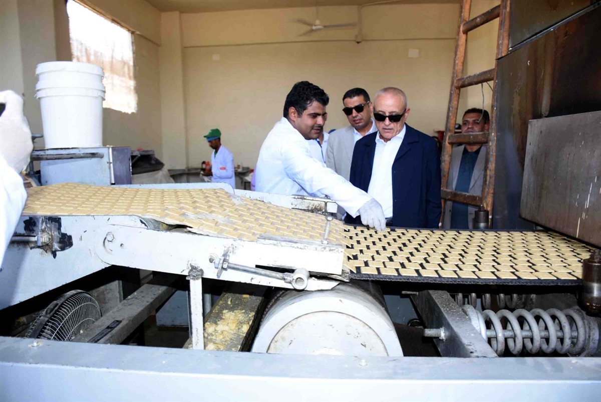 محافظ الأقصر وجولة بالمنطقة الصناعية بالبغدادي