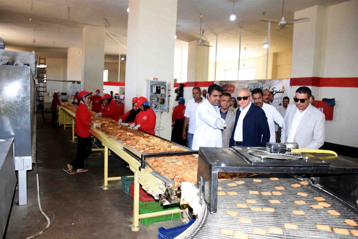 محافظ الأقصر وجولة بالمنطقة الصناعية بالبغدادي