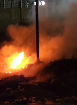 اندلاع حريق بمحيط محطة مترو عين حلوان&nbsp;