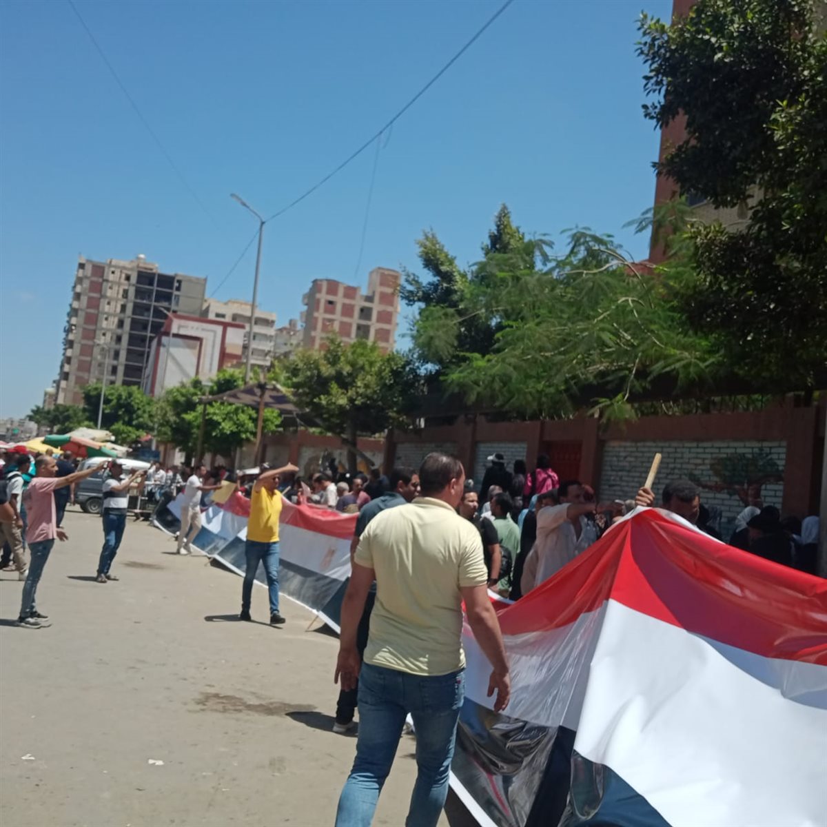 رفع علم مصر بطول 40 متر&nbsp;