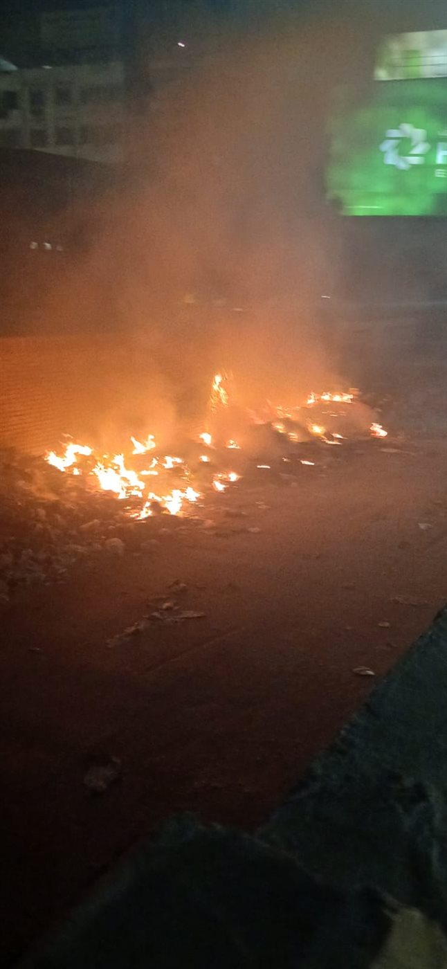 <strong>حريق في مخلفات بجوار محور 26 يوليو</strong>