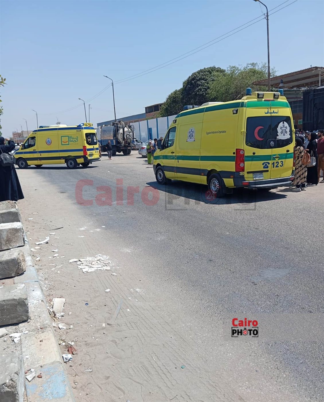  حريق بمخزن بالمنطقة الصناعية بالإسماعيلية