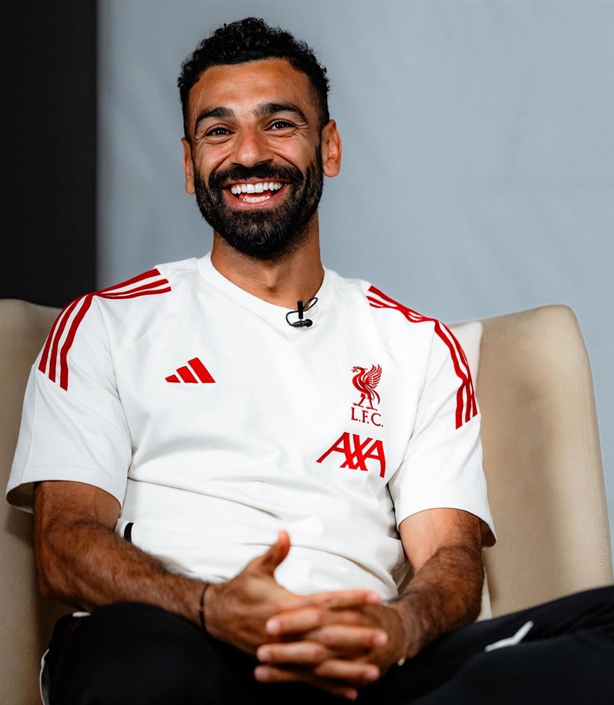 <strong>محمد صلاح لاعب فريق ليفربول وقائد منتخب مصر</strong>