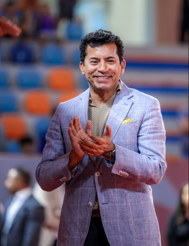 وزير الرياضة في البطولة العربية للجودو