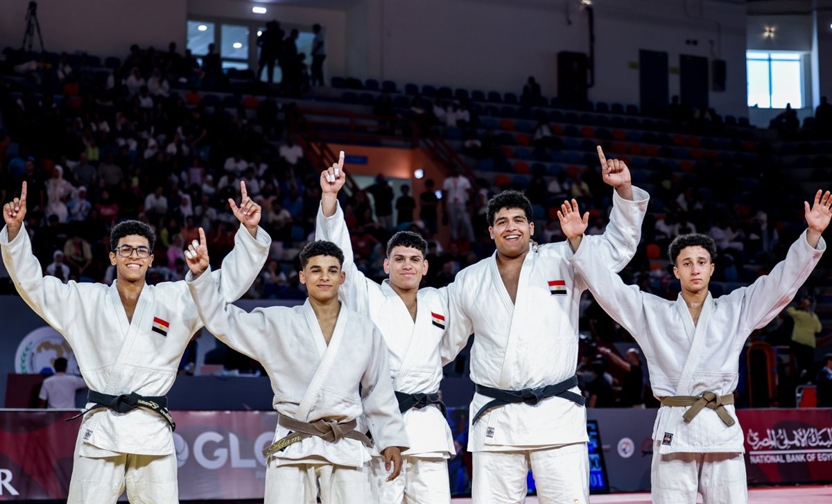 لاعبو الجودو في البطولة العربية