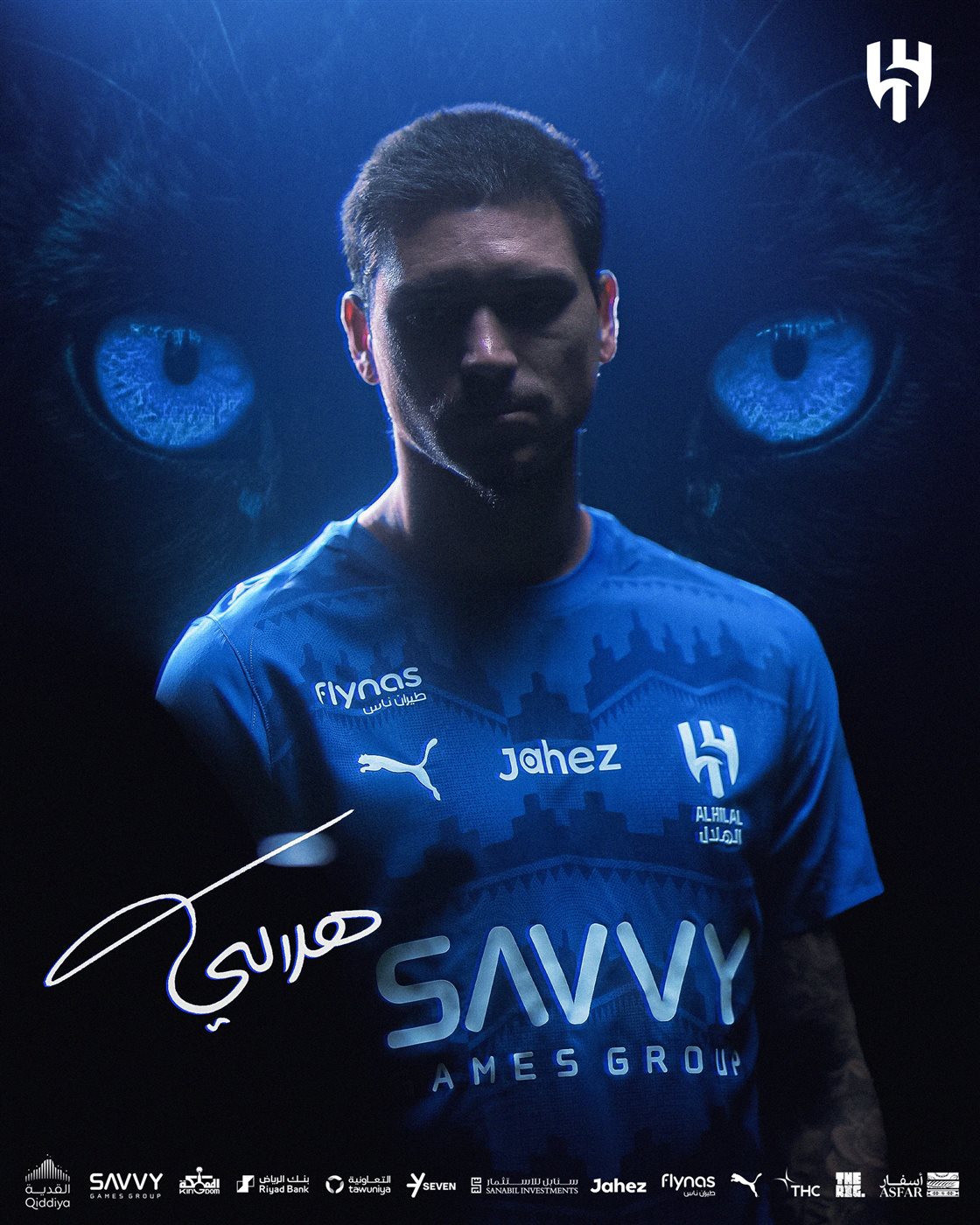 داروين نونيز مهاجم فريق الهلال السعودي