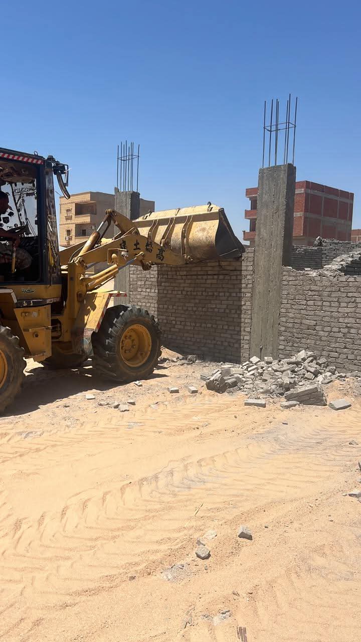 إزالات فورية للمباني المخالفة بمنطقة الفيروز الجديدة