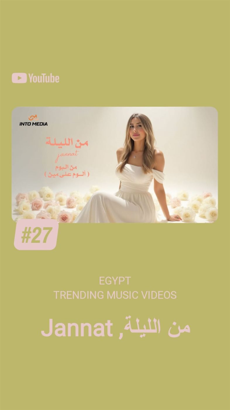 جنات تتصدر التريند بأغاني البومها الجديد&nbsp;منها أغنية من الليلة