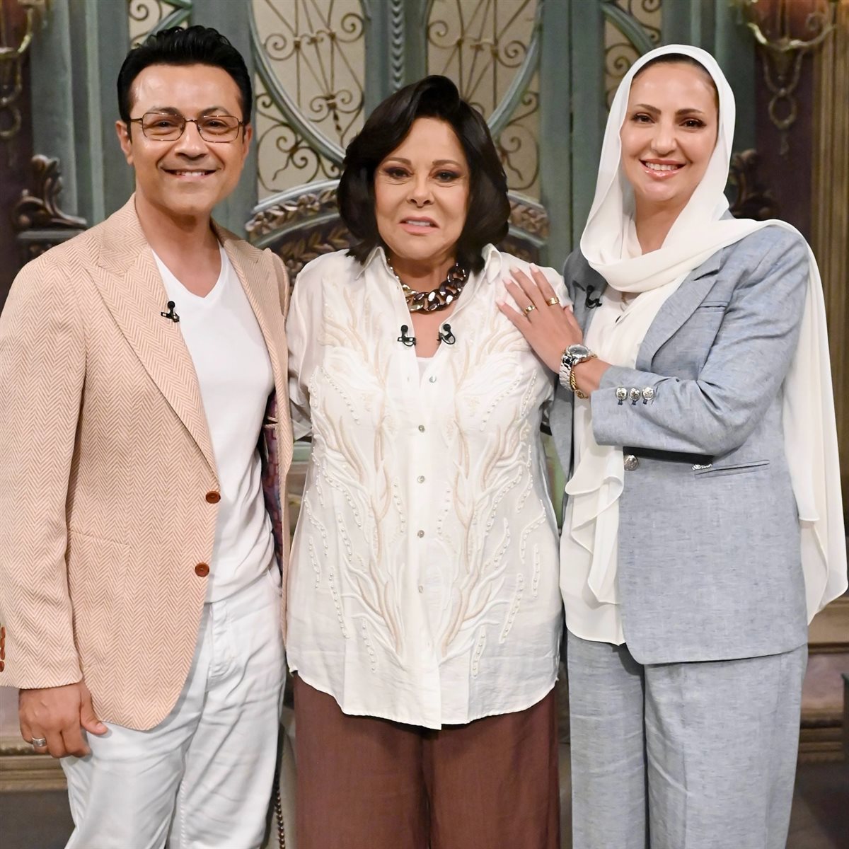 محمد سعيد محفوظ وزوجته ضيفين في صاحبة السعادة