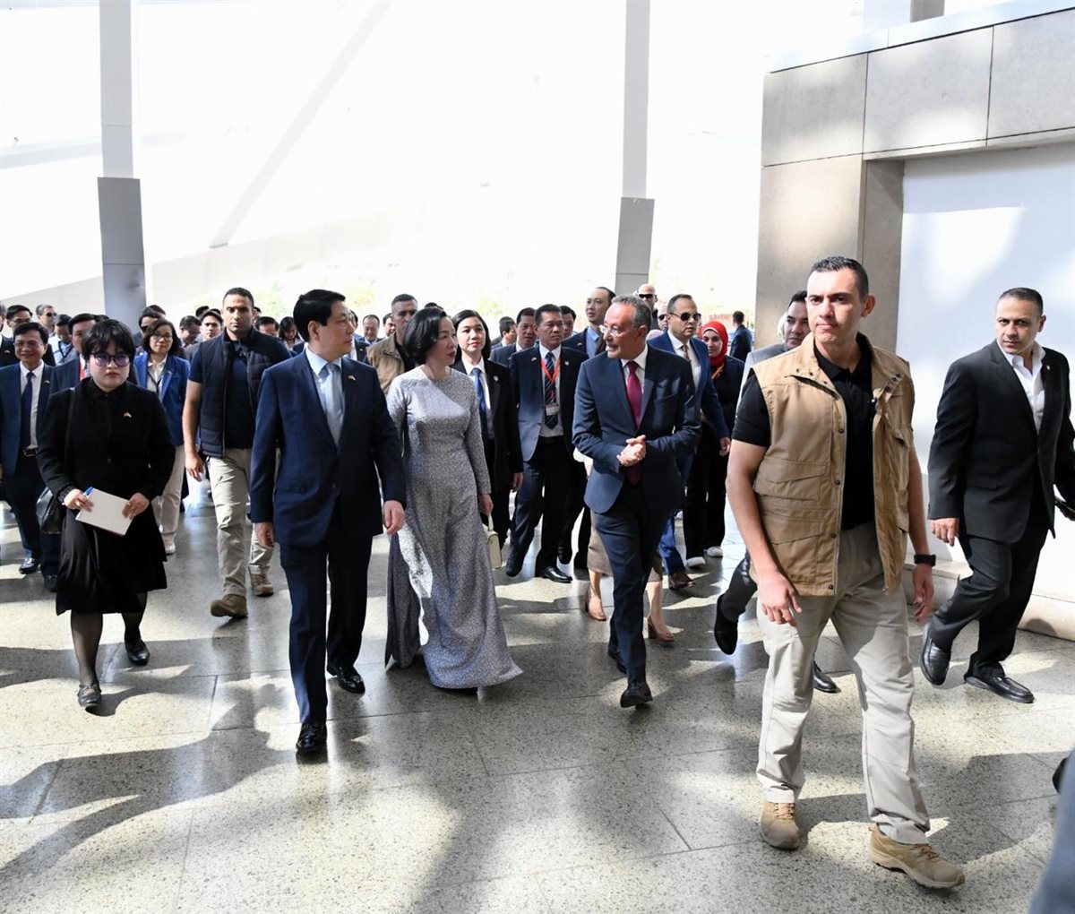  رئيس جمهورية فيتنام يزور المتحف المصري الكبير