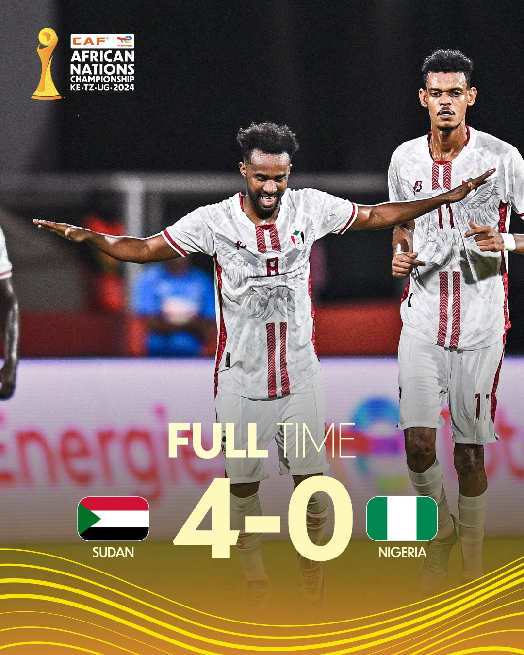 <strong>نتيجة مباراة السودان ونيجيريا في كأس الأمم الإفريقية للمحليين</strong>