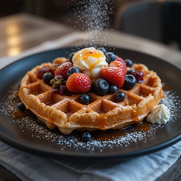 طريقة عمل الوافل للشيف منال العالم