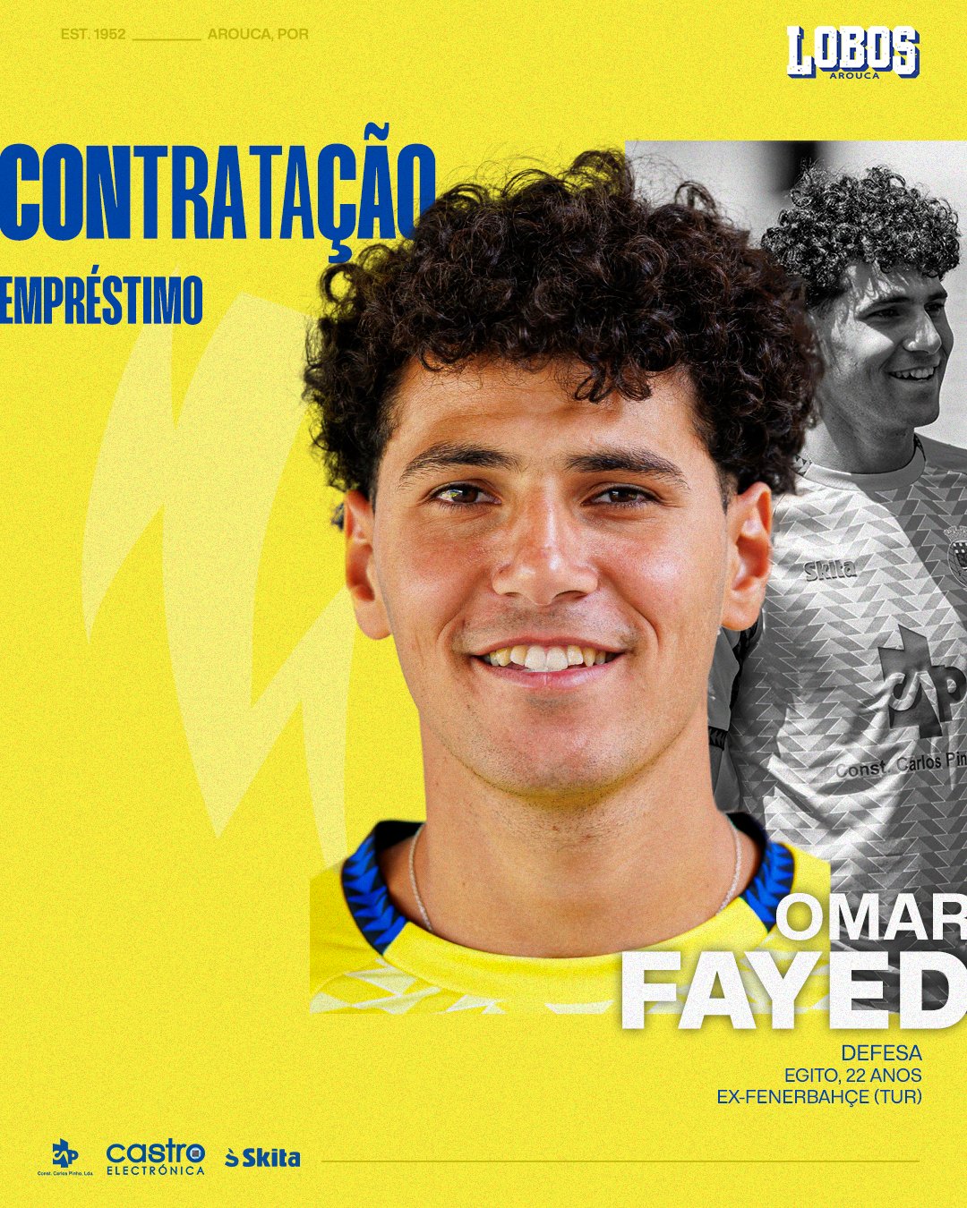 أروكا البرتغالي يعلن ضم عمر فايد على سبيل الإعارة 