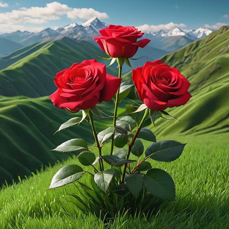 صور ورد طبيعية ملونة