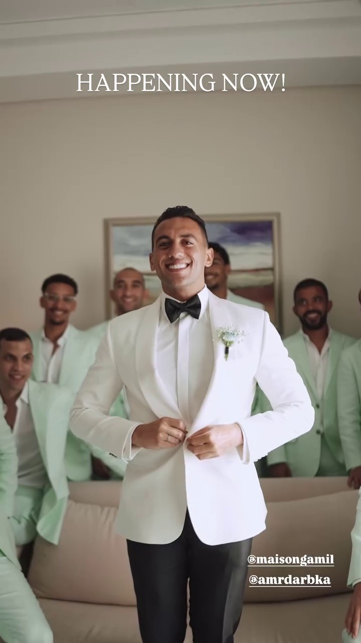 <strong>أحمد الجندي صاحب ذهبية باريس يحتفل بزفافه في الساحل الشمالي</strong>