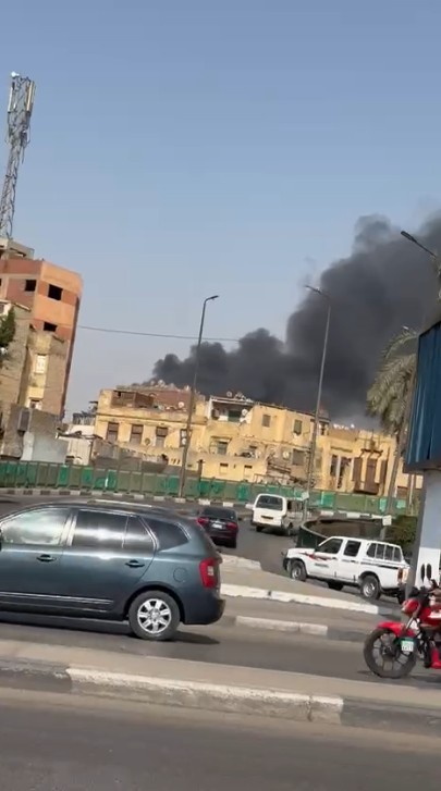 حريق مخزن بسوق الترجمان