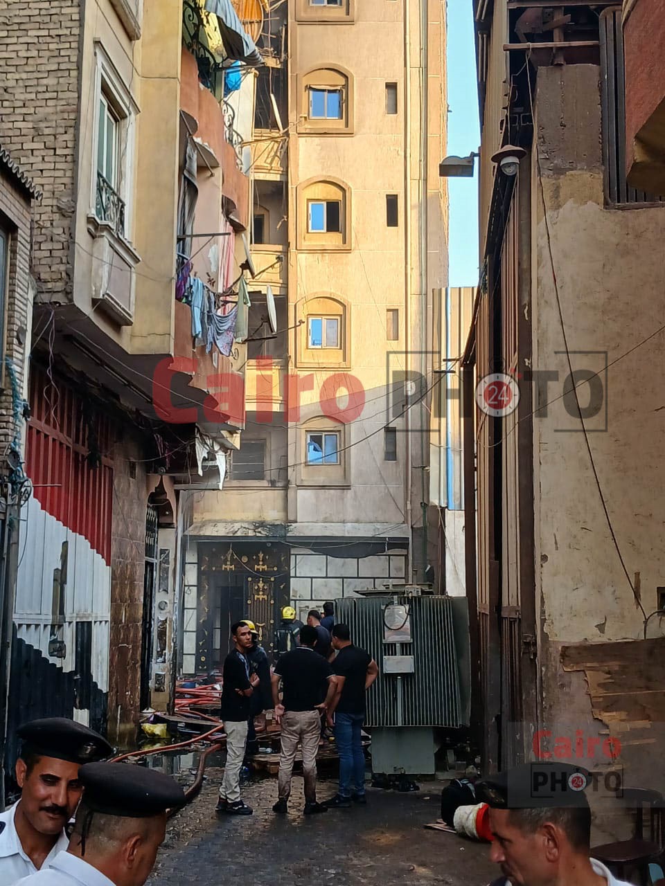 حريق وسط البلد<br> 