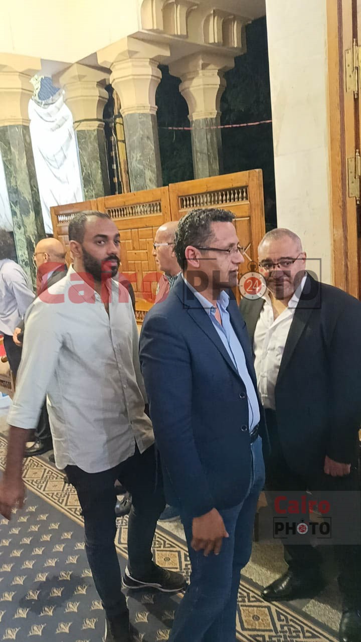 خالد البلشي في عزاء صنع الله إبراهيم