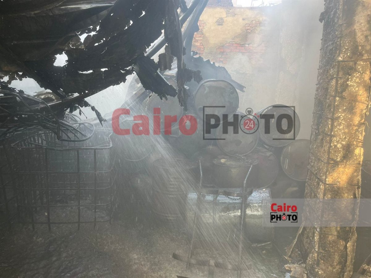  حريق مخزن محولات كهربائية ببولاق