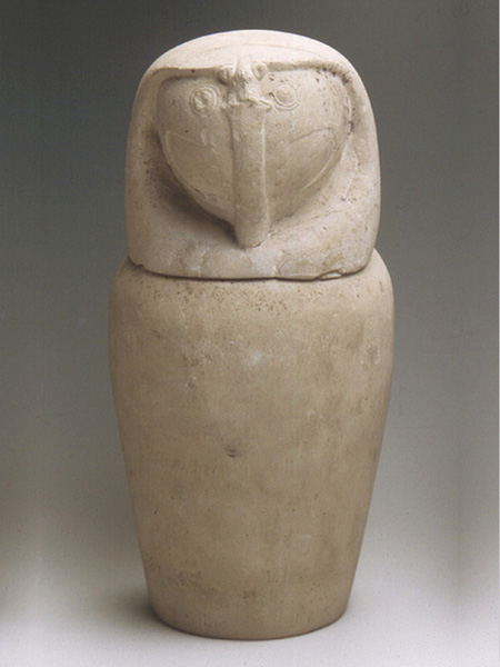 إناء كانوبي برأس صقر