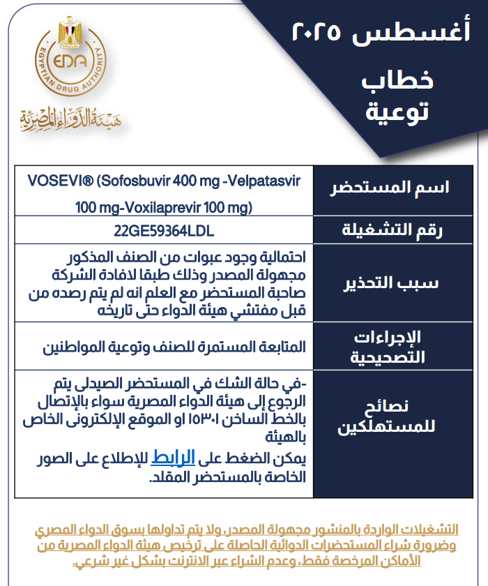 <strong>منشور هيئة الدواء</strong>