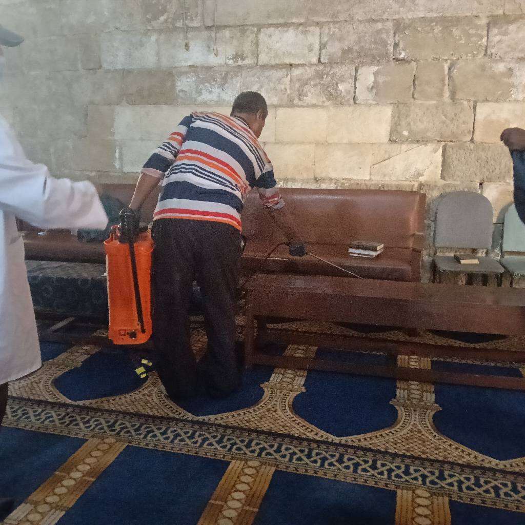  تطهير المساجد وحماية التراث على يد فرق الأزمات بوزارة السياحة